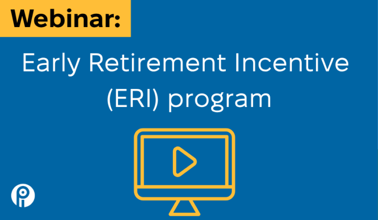 Early Retirement Incentive webinar recording and resources